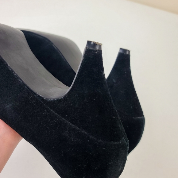 Steve Madden Women's Black Preti Suede Heels Size 11 - Picture 7 of 8